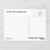 Als der Sturm übergeht Postkarte (Rückseite)