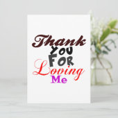 als dich, dass du mich liebst dankeskarte (Stehend Vorderseite)