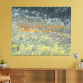 Als die Blume des Feldes, wird Gott für dich sorge Leinwanddruck (Insitu (Wohnzimmer))