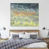 Als die Blume des Feldes, wird Gott für dich sorge Leinwanddruck (Insitu (Schlafzimmer))
