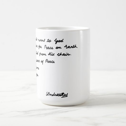 Als die Dichter zu Gott gingen Kaffeetasse (Mittel)