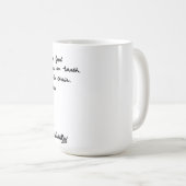 Als die Dichter zu Gott gingen Kaffeetasse (VorderseiteRechts)
