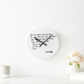Als die Dichter zu Gott gingen Runde Wanduhr (Zuhause)