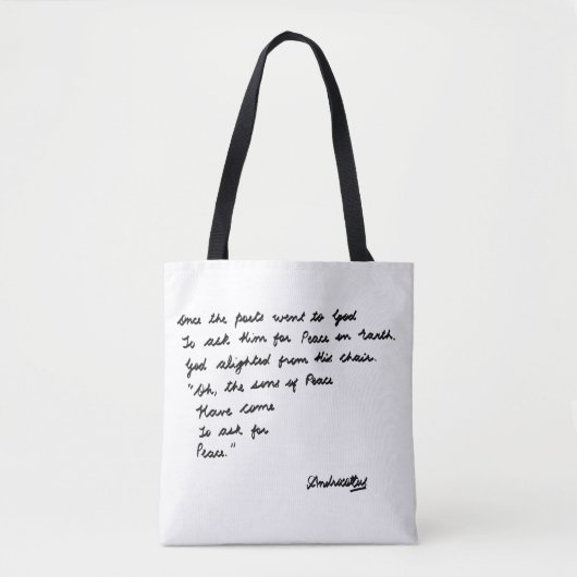 Als die Dichter zu Gott gingen Tasche (Vorderseite)