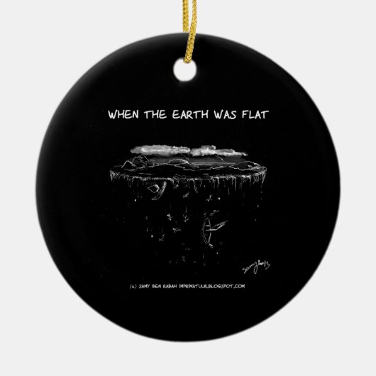 Als die Erde flach war Keramikornament (Vorne)