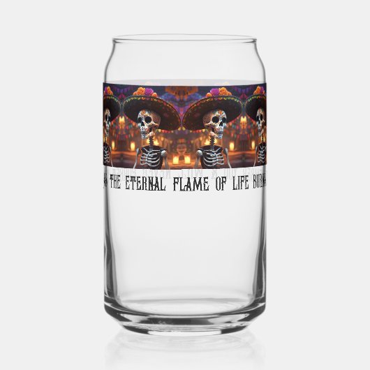 Als die ewige Flame des Lebens.. Dosenglas (Vorderseite)