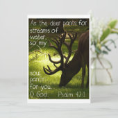 Als die Rotwild-Einladung Einladung (Stehend Vorderseite)