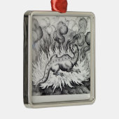 Als die Salamanderleben im Feuer Ornament Aus Metall (Rechts)