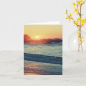 Als die Sonne Sets...... Karte (Gelbe Blume)