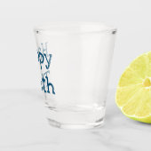 Als die Sterne glückliches Zähne-Glas fallen Schnapsglas (Rechts)