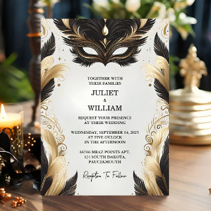 Als Dresscode Prom Kostümmasquerade Ball Hochzeit Einladung