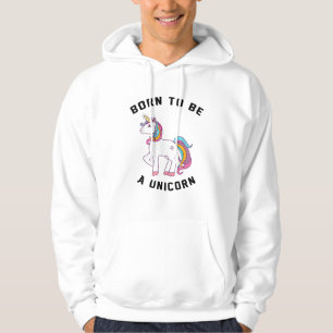 Als Einhorn geboren werden T-Shirt_ Vintage Süß Li Hoodie