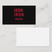 Als Eisen schärft Eisen, also eine Person Sharpens Visitenkarte (Vorne/Hinten)