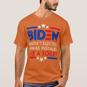 Als er gewählt wurde, wurde er wie eine Toilette i T-Shirt