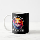 Als Erstes bin ich eine wunderbare Katze, angry Ka Kaffeetasse (Links)
