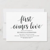 Als Erstes kommt Liebe, Engagement Partei lädt ein Einladung (Vorderseite)