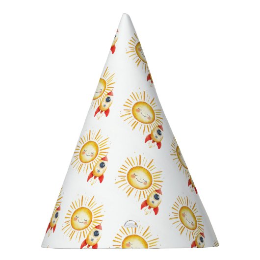 Als Erstes um die Sonne Partyhütchen (Rechts)