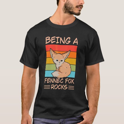 Als Fennec-Fuchsgestein für einen Fennec-Fuchs T-Shirt (Vorderseite)