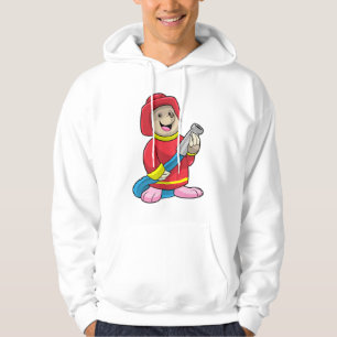 Als Feuerwehrmann mit Schlauch Hoodie