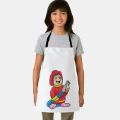 Als Feuerwehrmann mit Schlauch Schürze (Insitu)