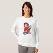 Als Feuerwehrmann mit Schlauch T-Shirt (Vorne ganz)