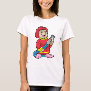 Als Feuerwehrmann mit Schlauch T-Shirt