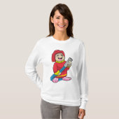 Als Feuerwehrmann mit Schlauch T-Shirt (Vorne ganz)