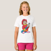 Als Feuerwehrmann mit Schlauch T-Shirt (Vorne ganz)