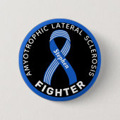 ALS Fighting Ribbon Black Button (Vorderseite)
