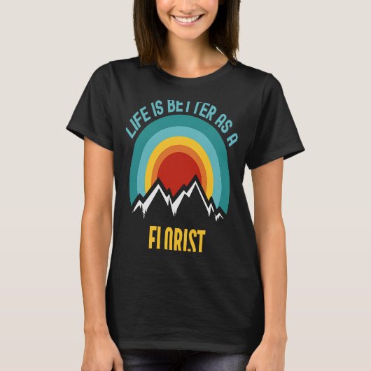 Als Florist T-Shirt (Vorderseite)