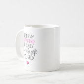 Als Freund zu sein, ist das einzige Geschenk, das Kaffeetasse (Vorderseite Links)