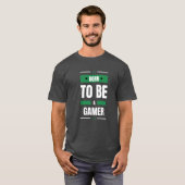 Als Gamer geboren – Dunkel T-Shirt (Vorne ganz)