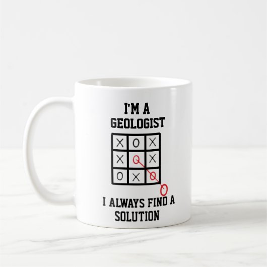 Als Geologe finde ich immer eine Lösung Kaffeetasse (Links)