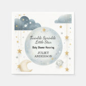 Als Glitzer Twinkle Twinkle Little Star Baby Dusch Serviette (Vorderseite)