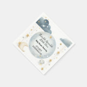 Als Glitzer Twinkle Twinkle Little Star Baby Dusch Serviette (Ecke)