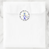 ALS God Made My Held an Angel Runder Aufkleber (Tasche)