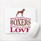 Als Gott Boxer erschuf Mousepad (Mit Mouse)