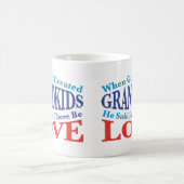 Als Gott Großkinder erschuf Kaffeetasse (Mittel)
