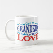 Als Gott Großkinder erschuf Kaffeetasse (Links)