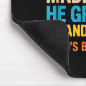 Als Gott Hunde erschuf Lustiger Hundebesitzer Chri Mousepad (Ecke)