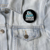 Als Gott Lkw-Fahrer erschuf Funny Trucker Button (Beispiel)