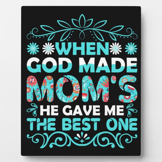 Als Gott Mamas machte Fotoplatte (Vorderseite)