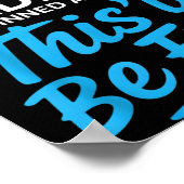 Als Gott mich erschuf, grinste er und sagte Funny Poster (Ecke)