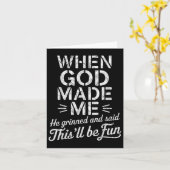 Als Gott mich zum Grinsen brachte, sagte er, das s Karte (Gelbe Blume)