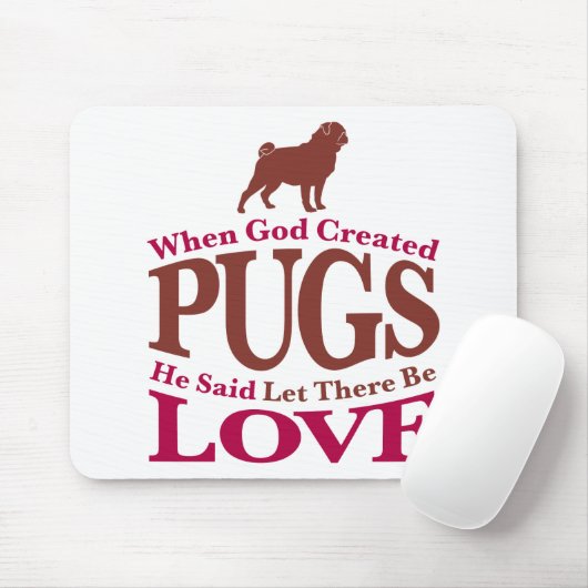 Als Gott Mops schuf Mousepad (Mit Mouse)