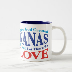 Als Gott Nanas schuf Zweifarbige Tasse