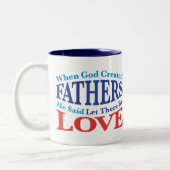 Als Gott Väter erschuf Zweifarbige Tasse (Links)