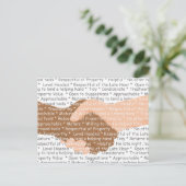 Als gute Nachbarin Postkarte (Stehend Vorderseite)