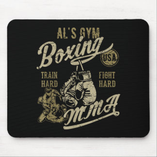 ALs Gym Boxen MMA Retro-Design für den Namen Al Mousepad