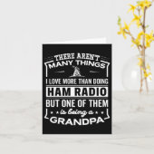 Als Ham-Radio-Opa lustiger alter Mann zu sein Karte (Gelbe Blume)